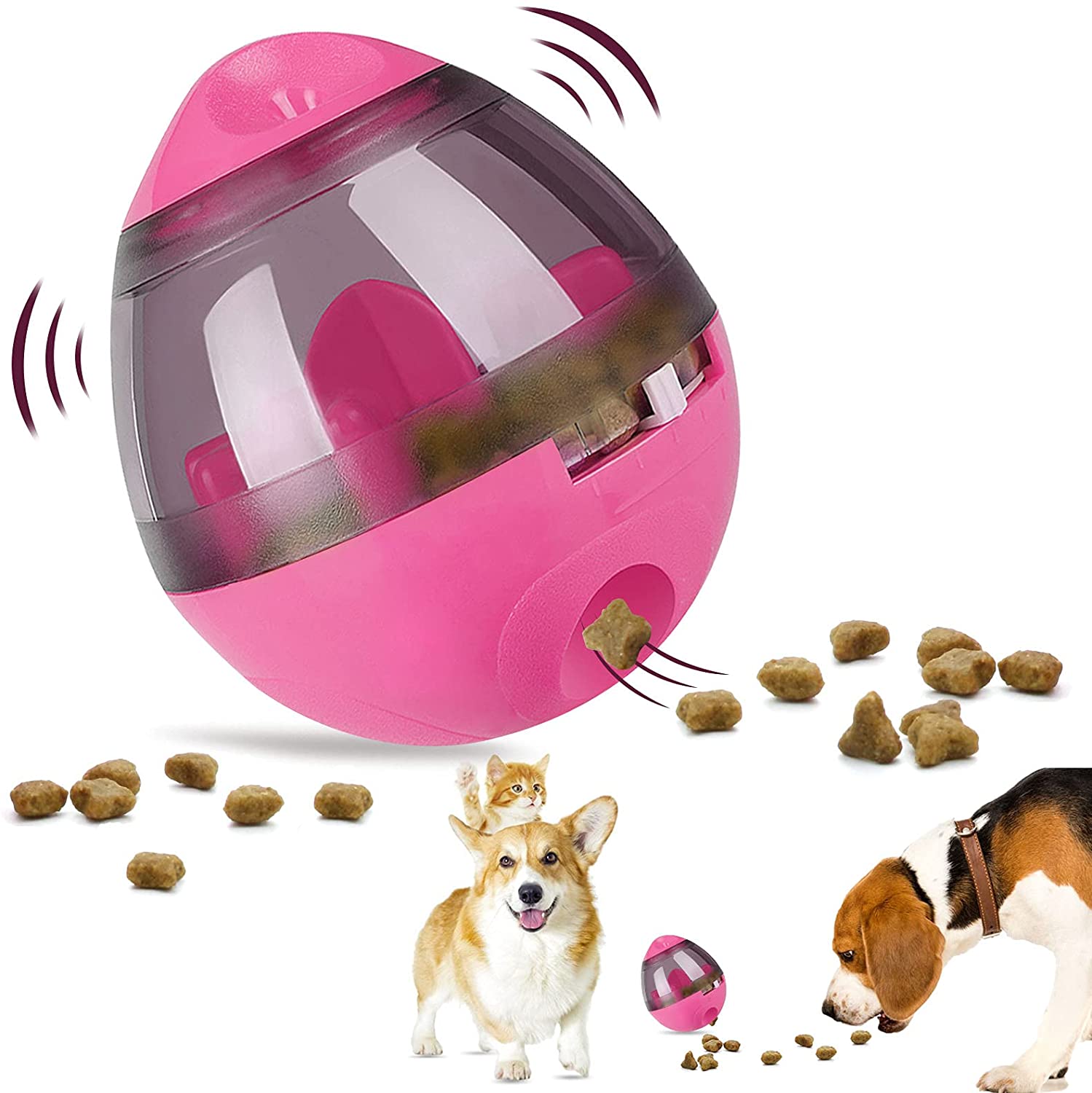 Interactive Pet Treat Ball Food Dispenser